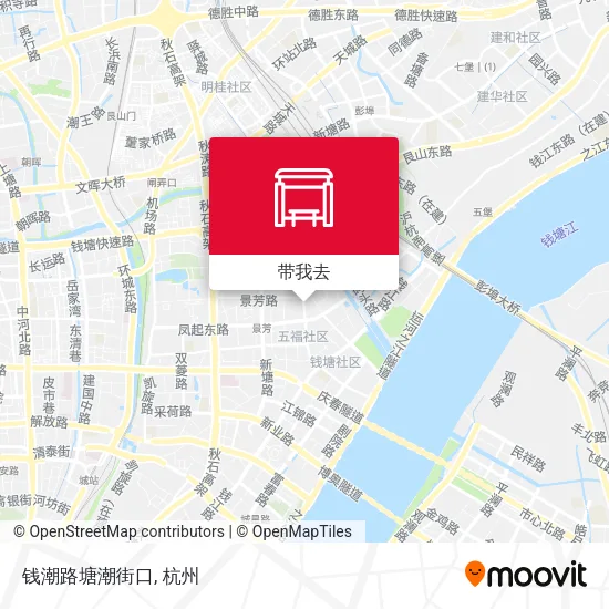 钱潮路塘潮街口地图
