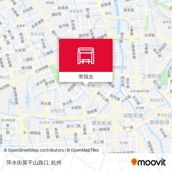 萍水街莫干山路口地图