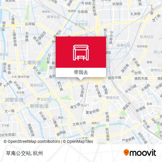 草庵公交站地图