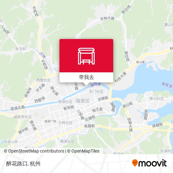 醉花路口地图