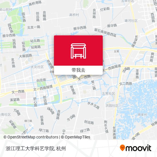 浙江理工大学科艺学院地图