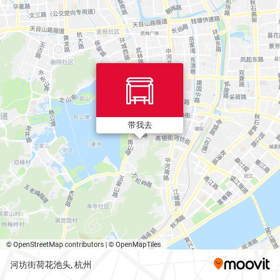 河坊街荷花池头地图
