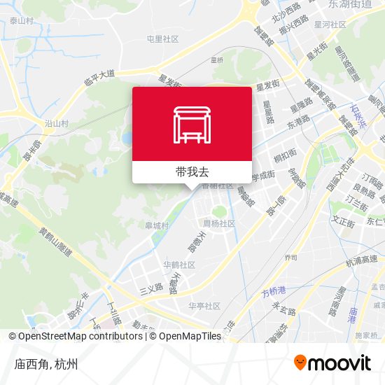 庙西角地图