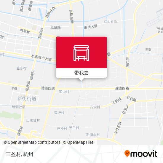 三盈村地图