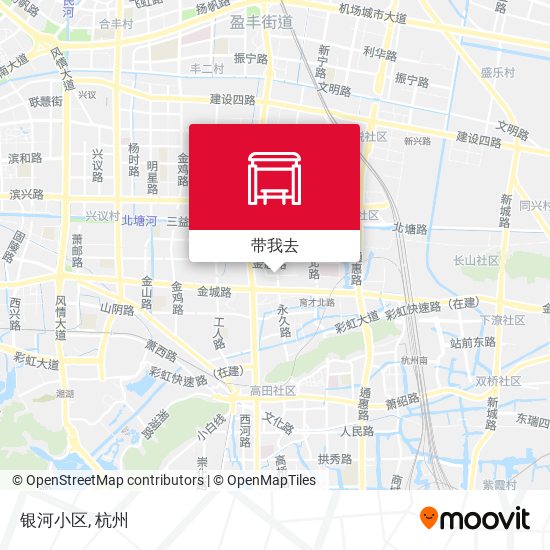 银河小区地图