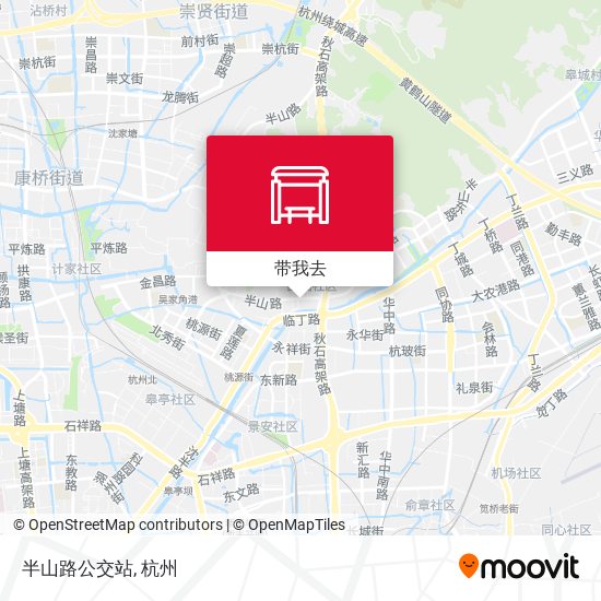 半山路公交站地图