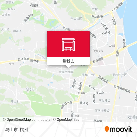 鸡山东地图