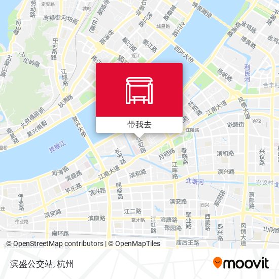 滨盛公交站地图