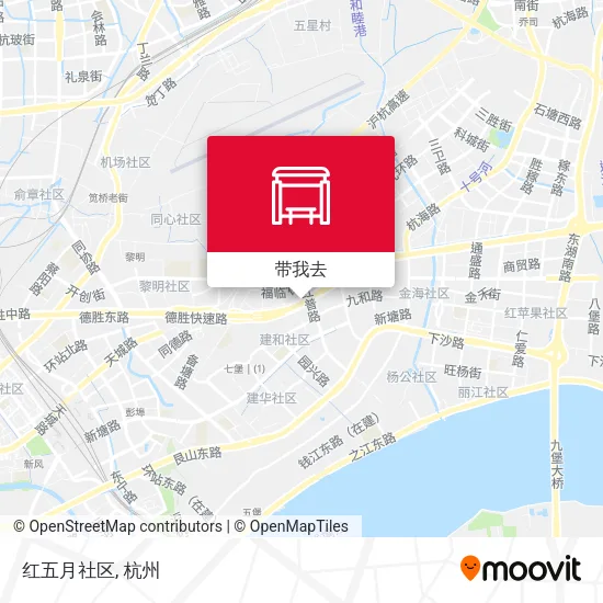 红五月社区地图