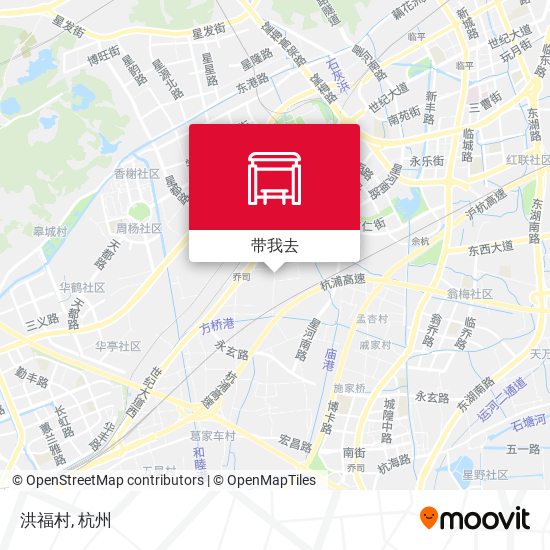 洪福村地图