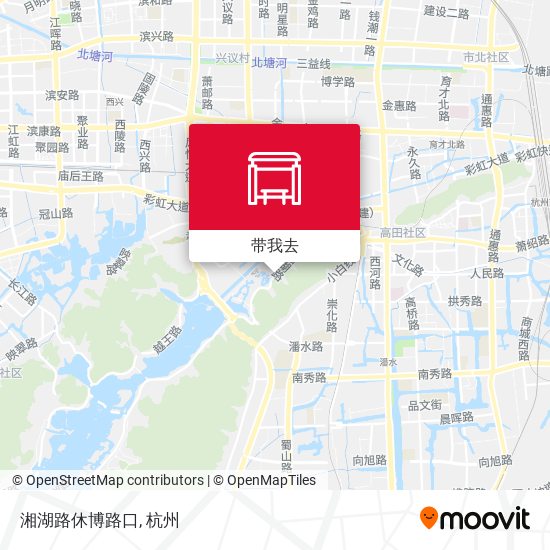 湘湖路休博路口地图