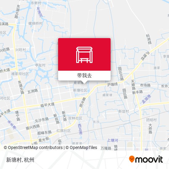 新塘村地图
