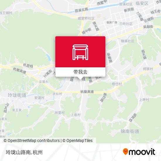 玲珑山路南地图