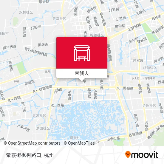 紫霞街枫树路口地图