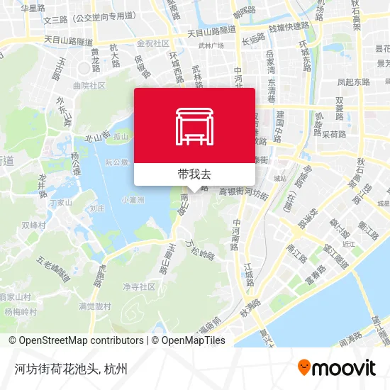 河坊街荷花池头地图