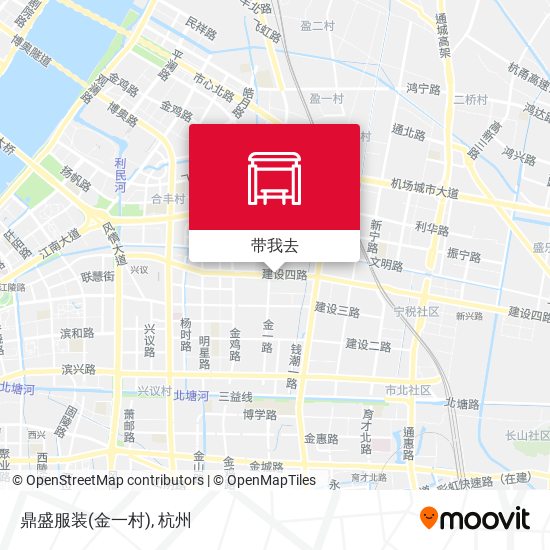 鼎盛服装(金一村)地图