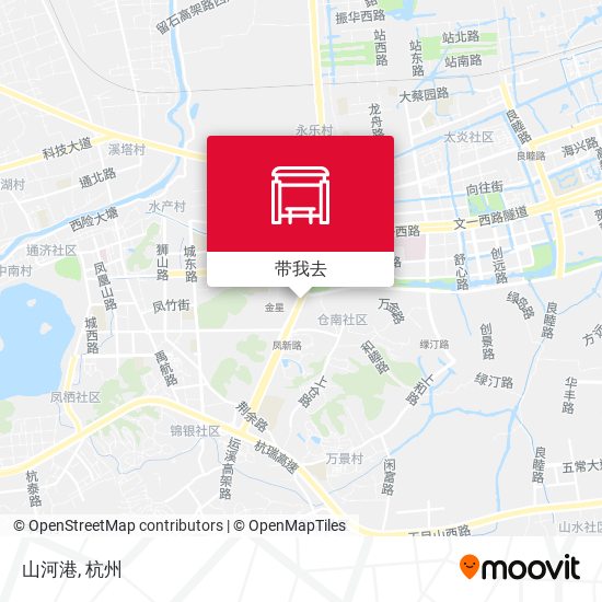 山河港地图
