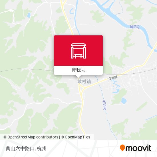 萧山六中路口地图