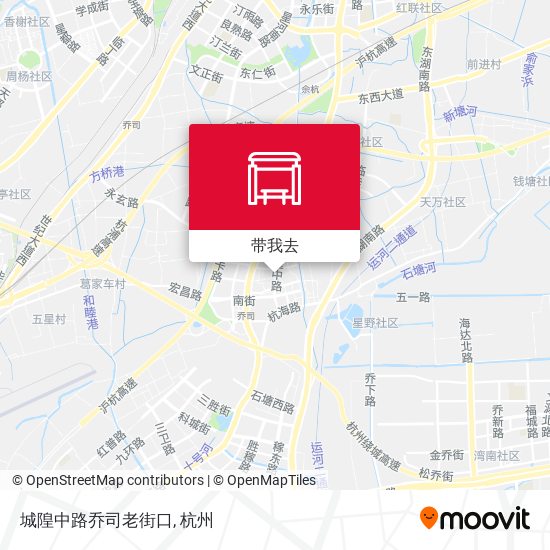 城隍中路乔司老街口地图