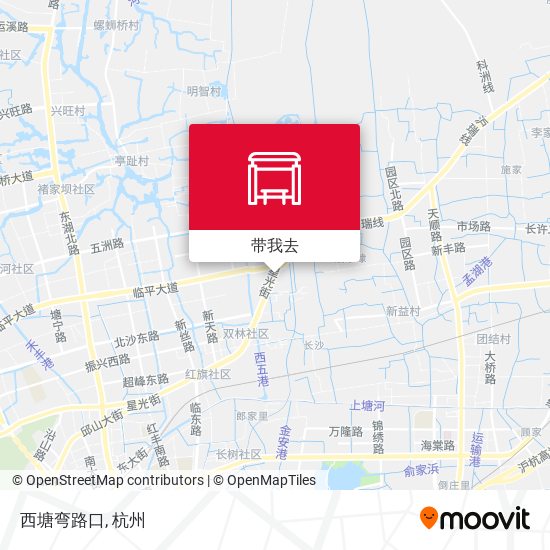 西塘弯路口地图