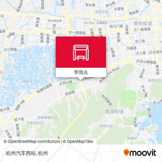 杭州汽车西站地图