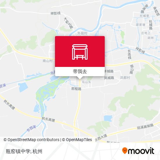 瓶窑镇中学地图
