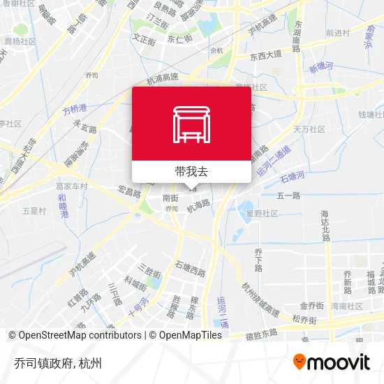 乔司镇政府地图