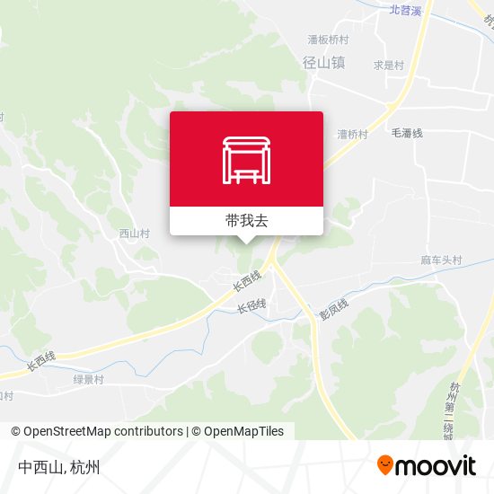 中西山地图