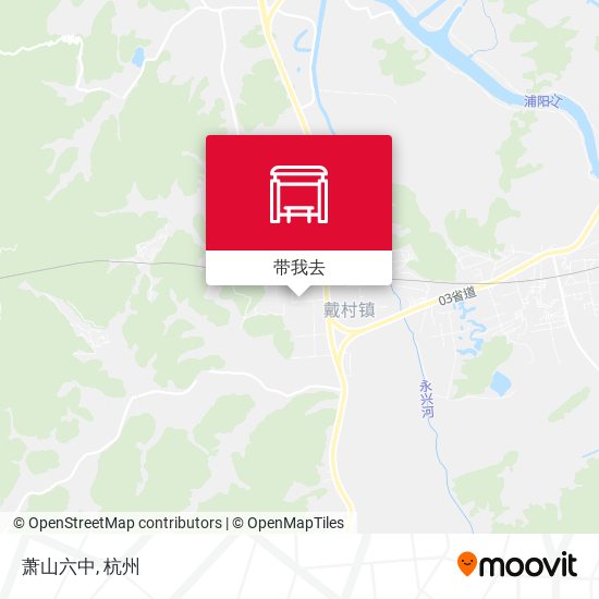 萧山六中地图