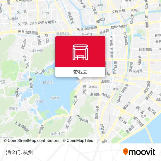 涌金门地图