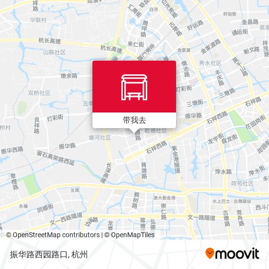 振华路西园路口地图