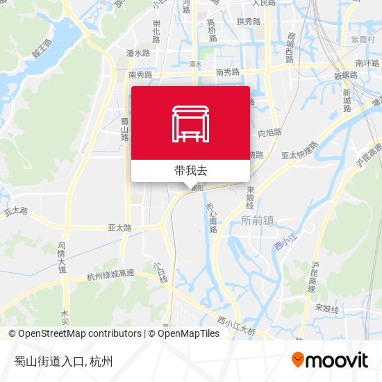 蜀山街道入口地图