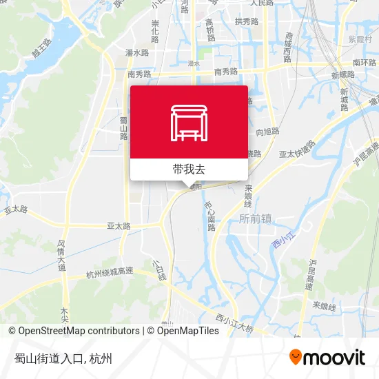 蜀山街道入口地图