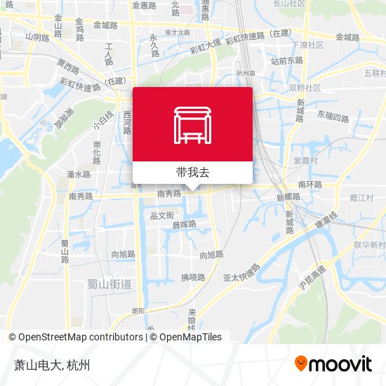 萧山电大地图