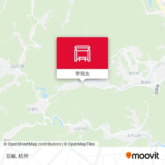 后畈地图