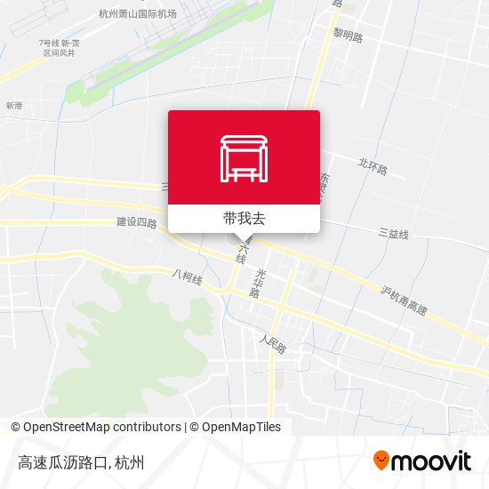 高速瓜沥路口地图
