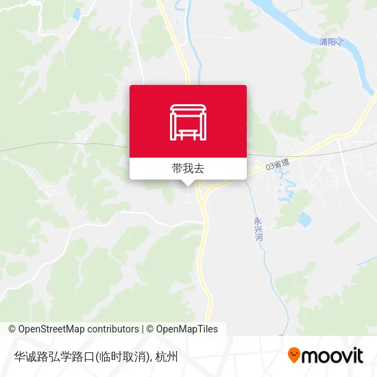 华诚路弘学路口(临时取消)地图