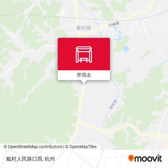 戴村人民路口西地图