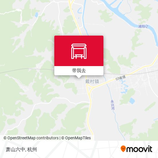 萧山六中地图