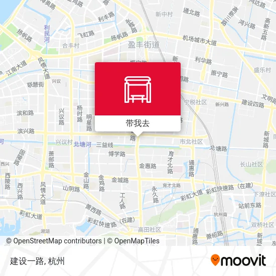 建设一路地图