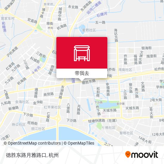 德胜东路月雅路口地图
