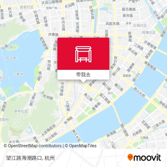 望江路海潮路口地图
