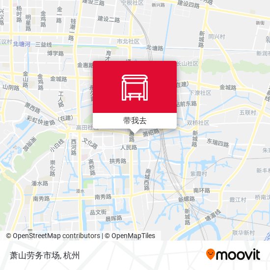 萧山劳务市场地图