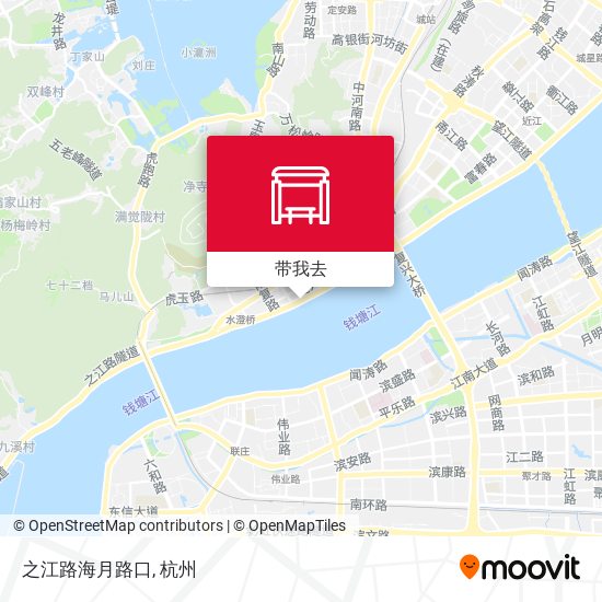 之江路海月路口地图