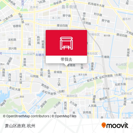 萧山区政府地图