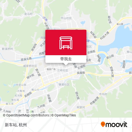 新车站地图