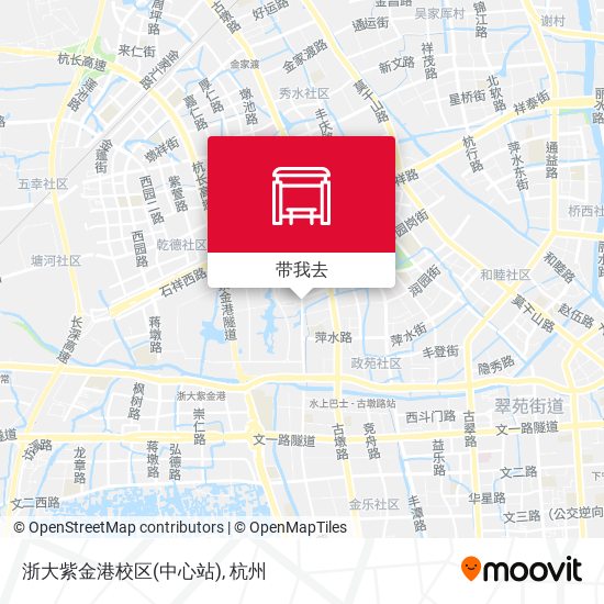 浙大紫金港校区(中心站)地图