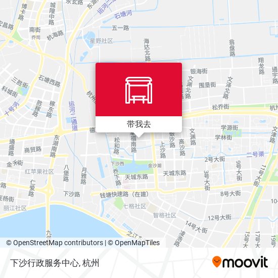 下沙行政服务中心地图