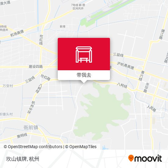 坎山镇牌地图