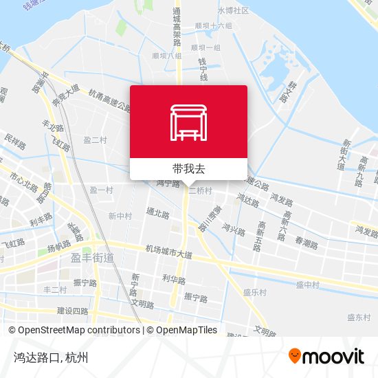 鸿达路口地图